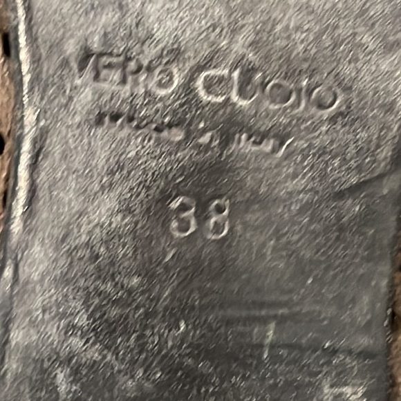 Lemare Women’s Brown Peep Toe Heels Size 38/8 - Picture 7 of 8